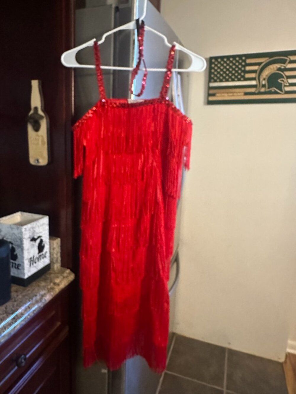 Halloween CostumeTwenties Flapper Dress and Headband Fits Small to Medium Adult